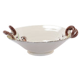 Wildlife Quail Handled Scallop Bowl